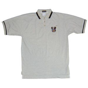 Vintage Mickey Mouse Golf Disney Channel Polo Shirt Men's Large Embroidered